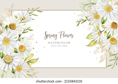 hand drawn daisy floral  background design