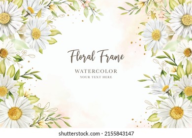 hand drawn daisy floral  background design