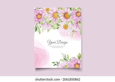 hand drawn daisy floral set