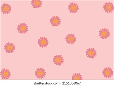 hand drawn daisy flower seamless vector