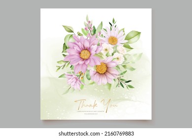 hand drawn daisy frame background design
