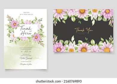 hand drawn daisy frame background design