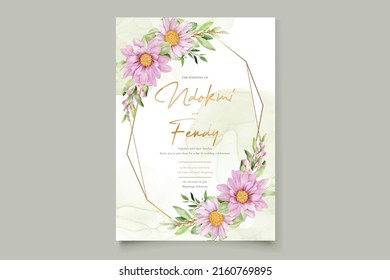 hand drawn daisy frame background design