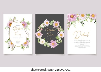 hand drawn daisy frame background design