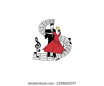 HAND DRAWN DANCERS IN VECTOR