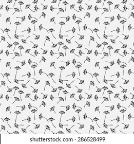Hand Drawn dandelion Seamless Pattern, EPS10 Vector background