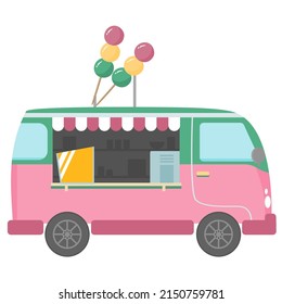 hand drawn dango food truck 