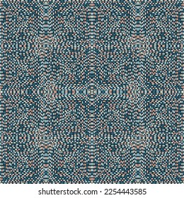 Handgezeichnete Dash-Linien Mosaik nahtlose Muster. Geometrische, gebrochene Linie endlose Bildschirmhintergründe. Dashes motif. Doodle-Stil. Design für Gewebe , Stoffdruck, Oberfläche, Umhüllung, Abdeckung. Vektorgrafik