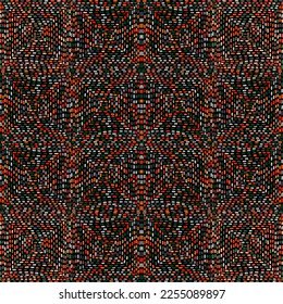Líneas dibujadas a mano de guiones mosaico patrón sin soldadura. Papel interminable geométrico de línea rota. Motif. Estilo Doodle. Diseño para tela, impresión textil, superficie, envoltura, cubierta. Ilustración del vector