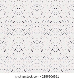 Hand drawn dash lines seamless pattern. Hand drawn broken line wallpaper. Dashes ornament. Rain drop background. Design for fabric , textile print, surface, wrapping, cover. Vector illustration