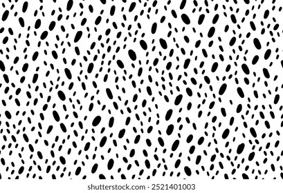 Hand Drawn dash pattern. Seamless pattern with small black lines