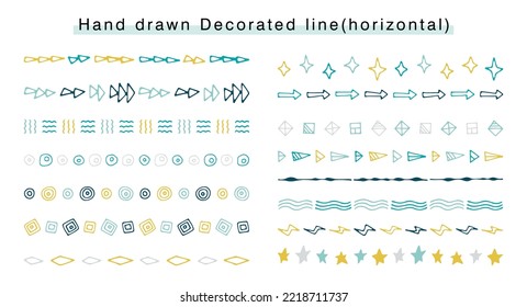 conjunto de líneas dibujadas a mano