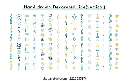 conjunto de líneas dibujadas a mano