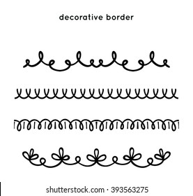 Hand drawn decorative border for frame and design.