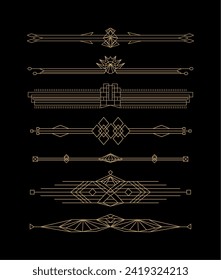 Hand drawn decorative divider collection