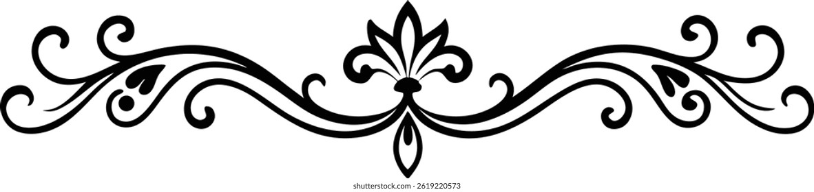 Hand Drawn Decorative Divider Vector Art Elegant Line Elements for Invitations and Design Projects