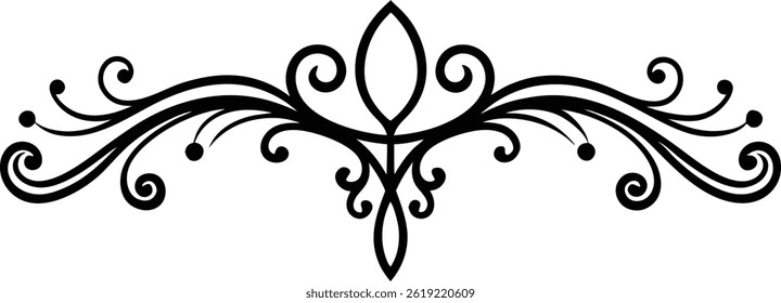 Hand Drawn Decorative Divider Vector Art Elegant Line Elements for Invitations and Design Projects