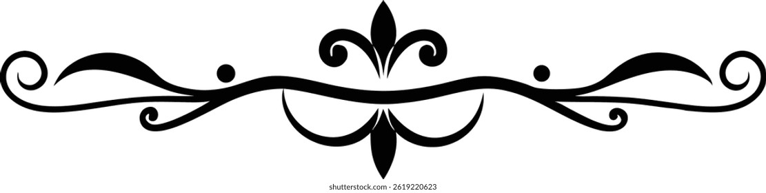 Hand Drawn Decorative Divider Vector Art Elegant Line Elements for Invitations and Design Projects