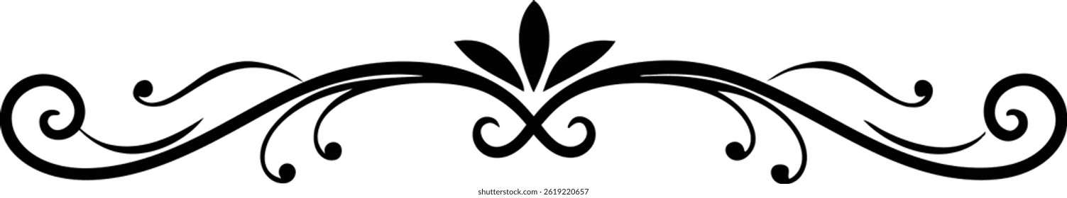 Hand Drawn Decorative Divider Vector Art Elegant Line Elements for Invitations and Design Projects