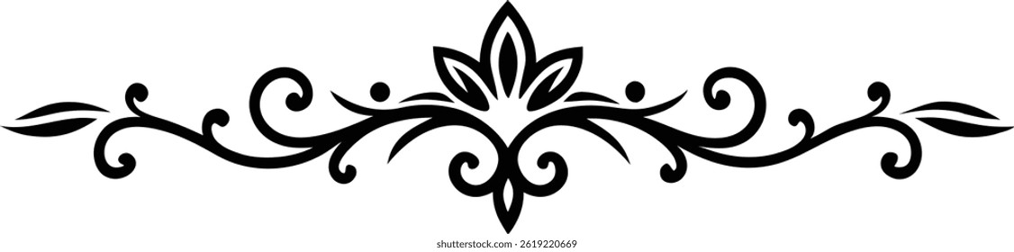 Hand Drawn Decorative Divider Vector Art Elegant Line Elements for Invitations and Design Projects