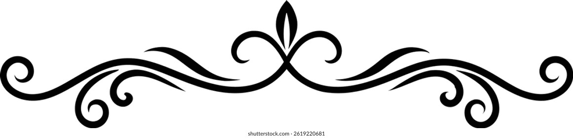 Hand Drawn Decorative Divider Vector Art Elegant Line Elements for Invitations and Design Projects