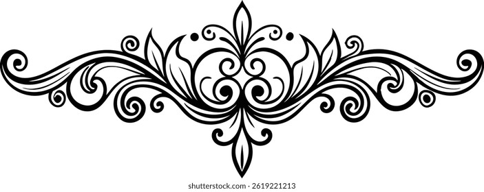 Hand Drawn Decorative Divider Vector Art Elegant Line Elements for Invitations and Design Projects