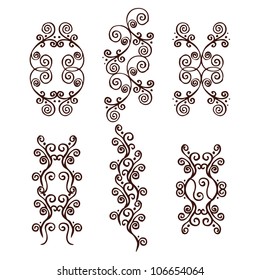 Hand drawn decorative elements