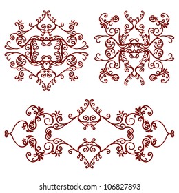 Hand drawn decorative elements