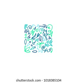 Hand drawn decorative ornament. Vector illustration.
