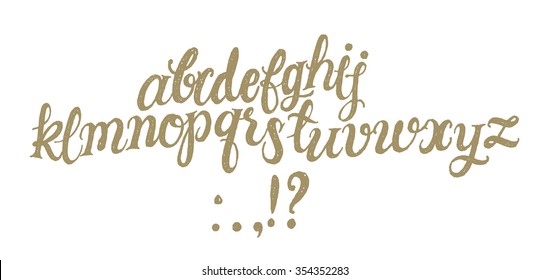 Hand drawn decorative textured vector ABC letters. Nice typography for your design. Vector typography brush lettering. Hand lettering and custom typography for your designs: logo, poster, card, etc.
