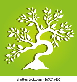 hand drawn decorative tree, symbol of nature