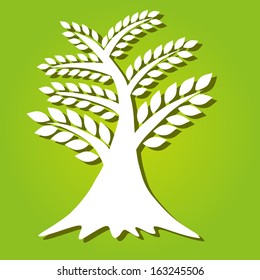 hand drawn decorative tree, symbol of nature