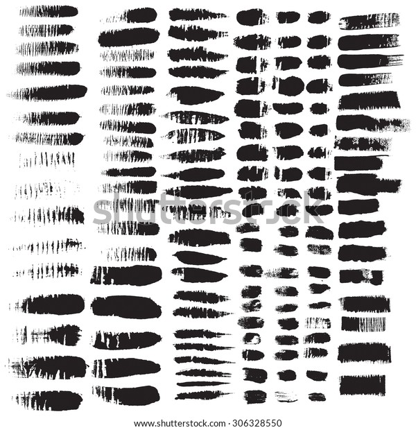 Hand drawn decorative vector brushes.\
Dividers, borders. Ink illustration.\
