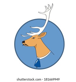 Hand drawn deer