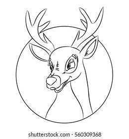 Featured image of post Reindeer Head Easy Drawing / Draw a line from the top of the head towards each of the top corners of your paper.