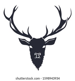 deer head silhouette png