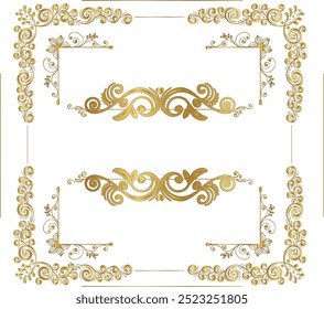 Hand drawn delicate floral borders, frames, dividers, corners with flowers and branches. Trendy greenery logo elements in line art style. Vector set for label, wedding invitation, save the date card
