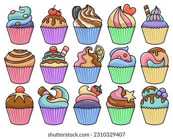 Hand drawn Delicious Cake Clipart Illustration