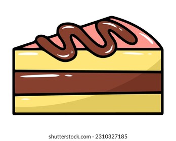 Hand drawn Delicious Cake Illustration