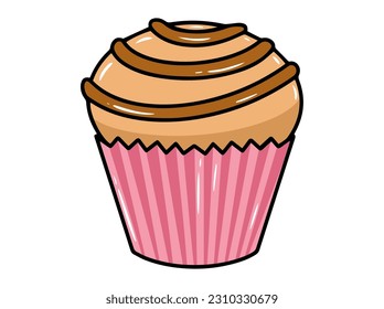 Hand drawn Delicious Cake Illustration