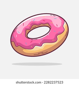 Hand Drawn Delicious Donut Illustration