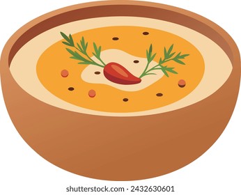 Hand drawn delicious locro illustration