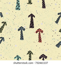 Hand Drawn Design with arrows. Great for wall art design, gift paper, wrapping, fabric, textile, etc.
