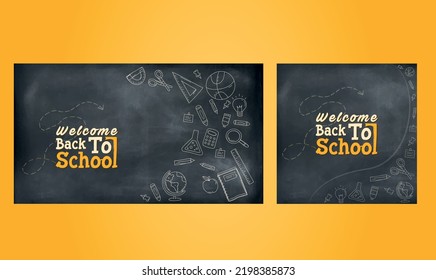 Hand drawn design back to school concept