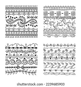 Hand Drawn Design of Border Elements

