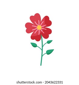 Dibujo manual de dibujos animados ilustraciones de flores.