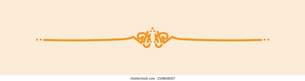 hand drawn design element. Vector devider. page devider. text devider