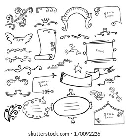 Hand drawn design elements