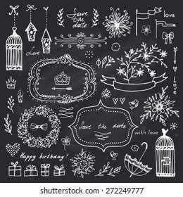 Happy Birthday Chalkboard Art Stock Vectors Images Vector Art