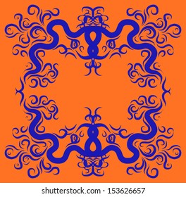 Hand drawn design pattern element in Chinese style